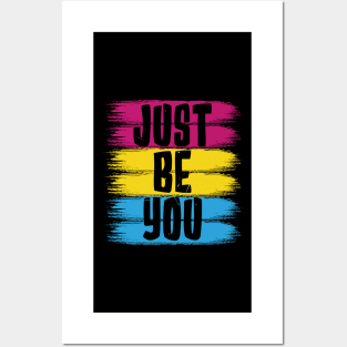 Just Be You, Pansexual Flag Posters and Art